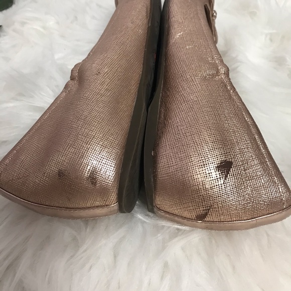 Rockport Tied Rose Gold Ballet Women's Flats Truetech - Picture 6 of 7